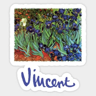 Irises by Vincent van Gogh Sticker